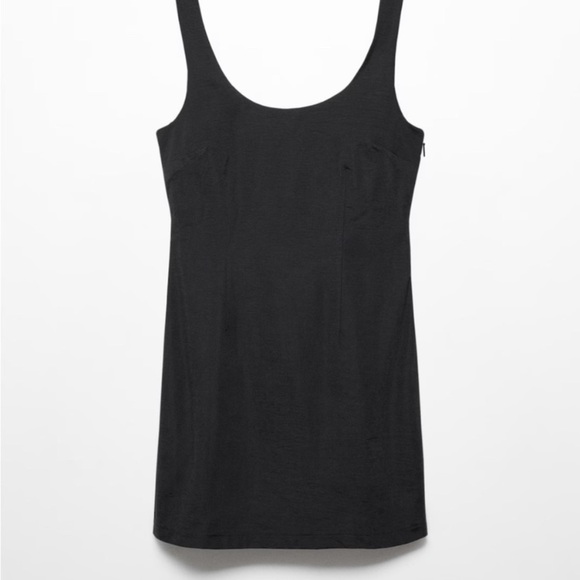 Mango Black Sleeveless Mini Dress - Picture 4 of 7